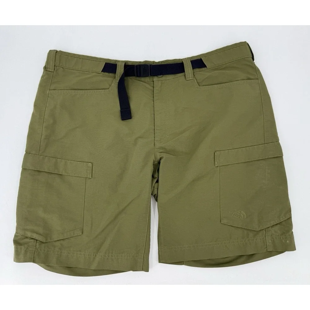 The North Face Cargo Shorts Olive Green NF0A2RGB Hiking Outdoor Nylon Men's 40